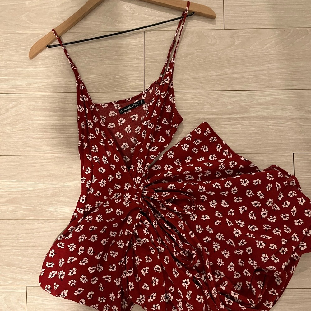 Abercrombie Wrap-Front Midi Cami Dress